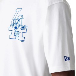 New Era Camiseta Oversized LA Dodgers MLB Floral Graphic Blanco