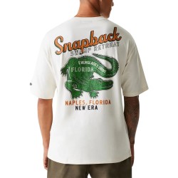 New Era Camiseta Oversized New Era Animal Graphic Blanca Hombre