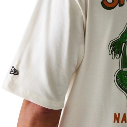 New Era Camiseta Oversized New Era Animal Graphic Blanca Hombre