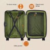 Jeep Maleta Jh004c Carry On Size Verde Olive 40 x 55 x 21 cm