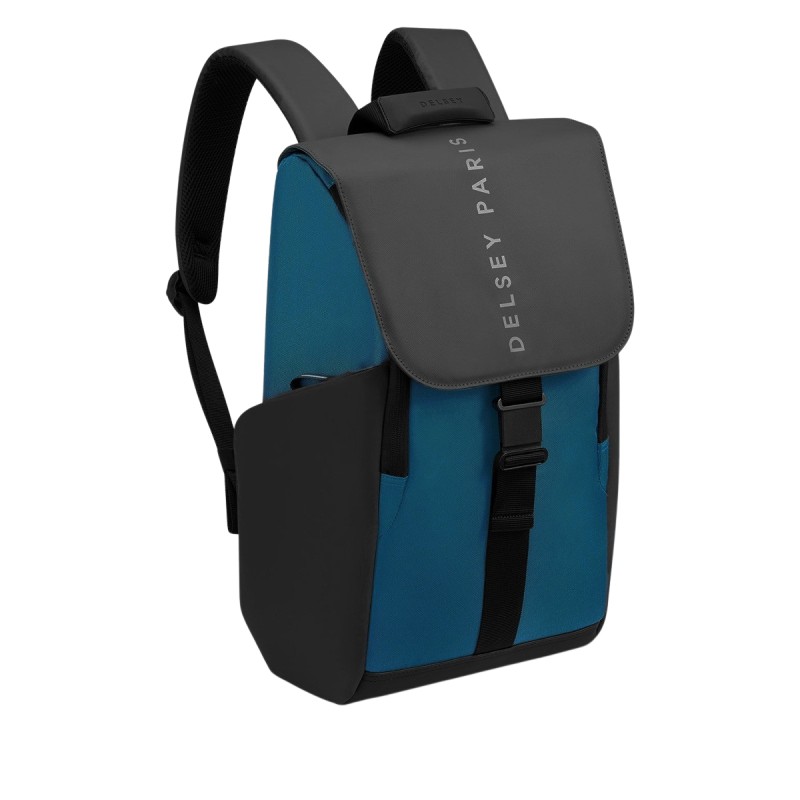 Delsey Paris Mochila Securflap Azul Negro Navy Blue Marine