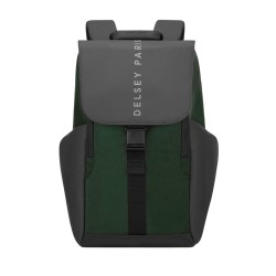 Delsey Paris Mochila Securflap Verde Negro