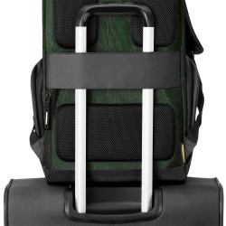 Delsey Paris Mochila Securflap Verde Negro