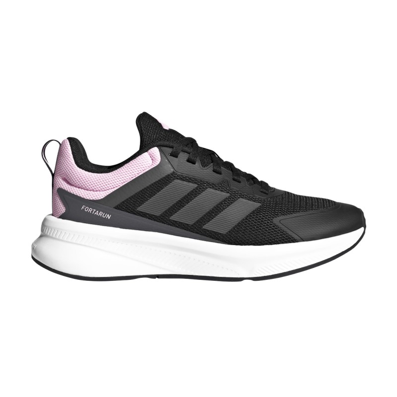 ADIDAS Zapatilla Fortarun 4.0 Negro Rosa Core Black Clear Pink Niño