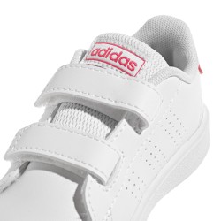 ADIDAS Zapatilla Advantage Lifestyle Court Two Blanco Rosa Could White Real Pink Niño