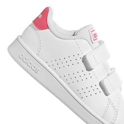 ADIDAS Zapatilla Advantage Lifestyle Court Two Blanco Rosa Could White Real Pink Niño