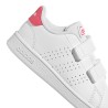 ADIDAS Zapatilla Advantage Lifestyle Court Two Blanco Rosa Could White Real Pink Niño