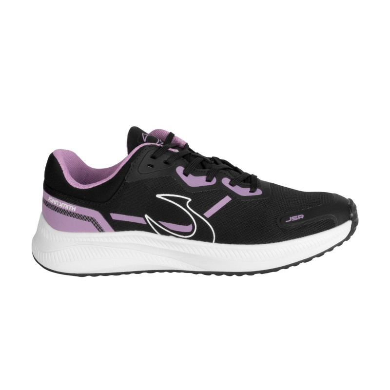 John Smith Zapatilla Rivex Negro Rosa Mujer