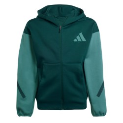 ADIDAS Sudadera Z.N.E. Full Zip Verde Block Hoodie Niño
