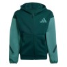 ADIDAS Sudadera Z.N.E. Full Zip Verde Block Hoodie Niño