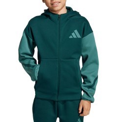 ADIDAS Sudadera Z.N.E. Full Zip Verde Block Hoodie Niño