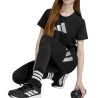 ADIDAS Sportwear Mallas Junior Girl Everyday Glam Cotton Leggings Negro Niño