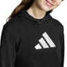 ADIDAS Sudadera Glam Graphic Hoodie Negro Niño