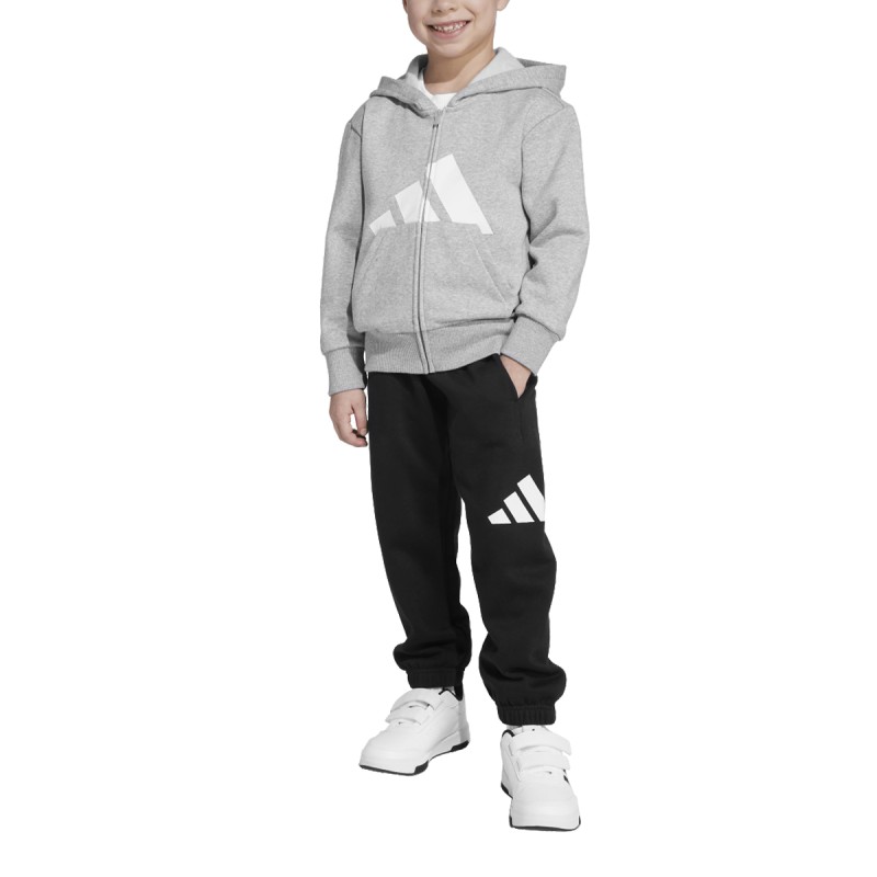ADIDAS Chandal Sportwear Essentials Tracksuit Gris Negro Black Grey Niño