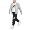 ADIDAS Chandal Sportwear Essentials Tracksuit Gris Negro Black Grey Niño