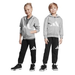 ADIDAS Chandal Sportwear Essentials Tracksuit Gris Negro Black Grey Niño