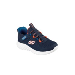 Skechers Zapatilla Bounder Brisk-Burst Azul Navy Niño
