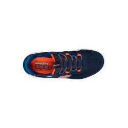 Skechers Zapatilla Bounder Brisk-Burst Azul Navy Niño
