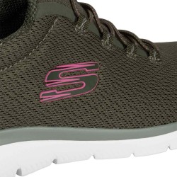 Skechers Zapatilla Summits Summer Blush Verde Olive Mujer