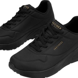 Skechers Zapatilla Uno Lite Lite Work Negro Black Mujer