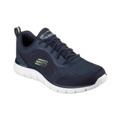 Skechers Zapatilla Track Glendor Azul Oscuro Navy Lime Hombre