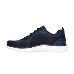 Skechers Zapatilla Track Glendor Azul Oscuro Navy Lime Hombre