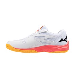 Mizuno Zapatillas Indoor Thunder Blade Z Blanco White Fiery Coral Hombre