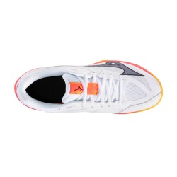 Mizuno Zapatillas Indoor Thunder Blade Z Blanco White Fiery Coral Hombre