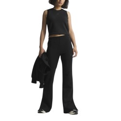 ADIDAS Pantalón chándal W Soft Lux Flared Negro Black Mujer