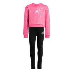 ADIDAS Chándal Everyday Glam Set Rosa Negro Pink Fusion Niño