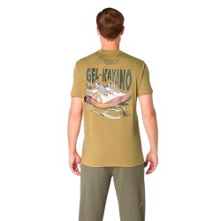 Asics Camiseta Road Graphic Gel Kayano Amarillo Lemon Grass Hombre