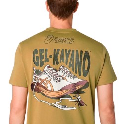 Asics Camiseta Road Graphic Gel Kayano Amarillo Lemon Grass Hombre