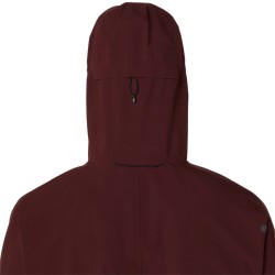 Asics Chaqueta Metarun Waterproof Rojo Dark Red Planet Hombre