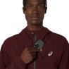 Asics Chaqueta Metarun Waterproof Rojo Dark Red Planet Hombre