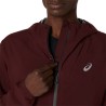 Asics Chaqueta Metarun Waterproof Rojo Dark Red Planet Hombre