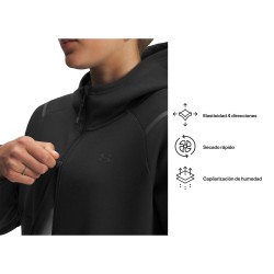 Under Armour Chaqueta Ua Unstoppable Fleece Negro Black Mujer