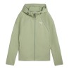 Puma Sudadera Evostripe Full-Zip Verde Lux Army Mujer
