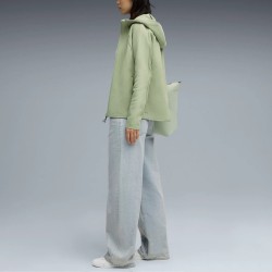 Puma Sudadera Evostripe Full-Zip Verde Lux Army Mujer
