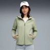 Puma Sudadera Evostripe Full-Zip Verde Lux Army Mujer