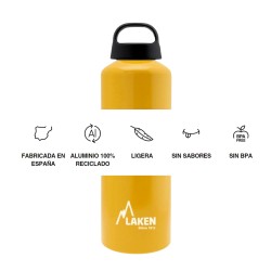 Laken Botella Aluminio Classic 0,75L Amarillo Gold