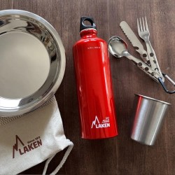 Laken Botella Aluminio Futura 1L Rojo Red