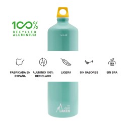 Laken Botella Aluminio Futura 1L Azúl Cielo Light Sky Blue