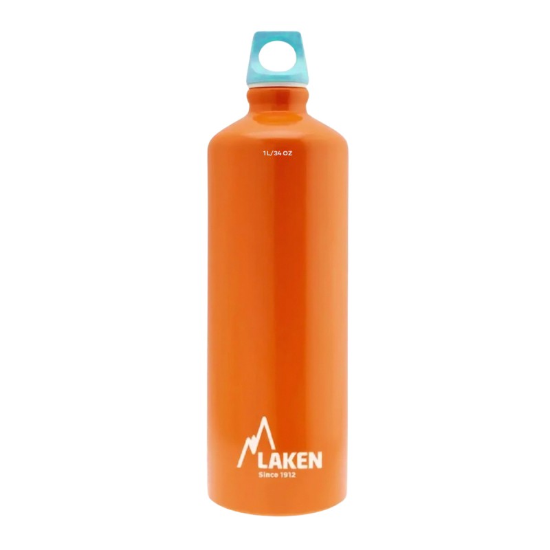 Laken Botella Aluminio Futura 1L Naranja y Azúl Orange Blue