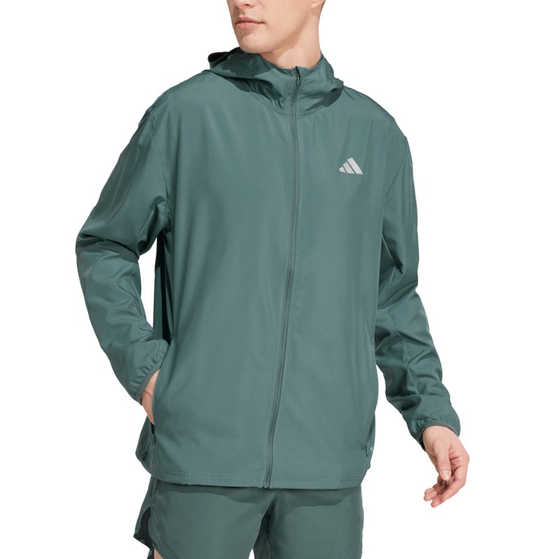 ADIDAS Chaqueta Run it Verde Oscuro Preloved Teal Hombre