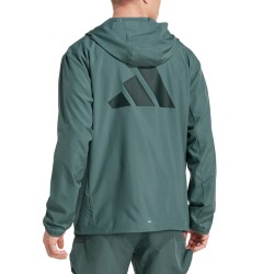 ADIDAS Chaqueta Run it Verde Oscuro Preloved Teal Hombre