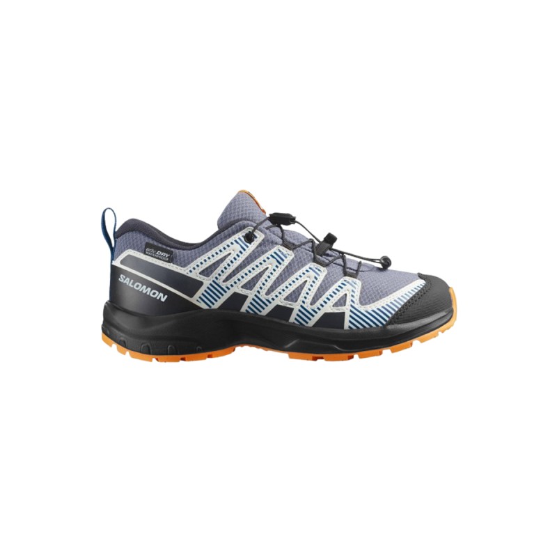 Salomon Zapatillas XA PRO V8 WP J Azúl Naranja Grisaille Dark Blue Turmeric Niño