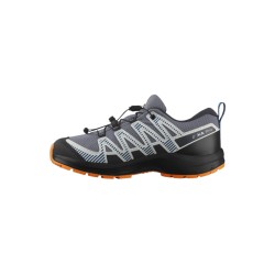 Salomon Zapatillas XA PRO V8 WP J Azúl Naranja Grisaille Dark Blue Turmeric Niño