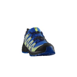 Salomon Zapatillas XA PRO V8 WP J Azúl Verde Negro Gris Nautical Blue Black Sharp Green Niño