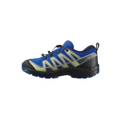 Salomon Zapatillas XA PRO V8 WP J Azúl Verde Negro Gris Nautical Blue Black Sharp Green Niño