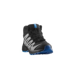 Salomon Bota XA PRO V8 WP J Negro Azúl Black Monument French Blue Niño